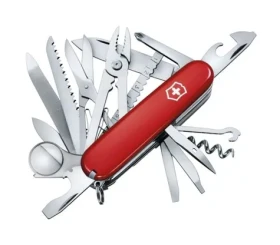 VICTORINOX SWISSCHAMP červená / Kapesní nůž / Ocel / Počet funkcí 33 / Délka 91 mm (1.6795)