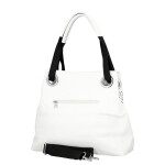 Moderní dámská koženková kabelka na rameno Anisa, bílá