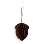 Storefactory Podzimní dekorace Ekholmen Dark Brown 8 cm, hnědá barva, papír