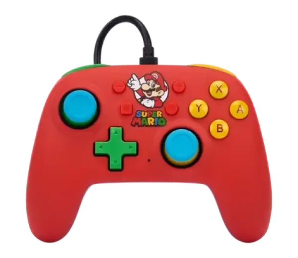 PowerA Nano ovladač Mario Medley / Herní ovladač / drátový / USB / Nintendo Switch (NSGP0123-01)