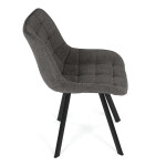 Jídelní židle, šedá, látka, HC-V3068 GREY2