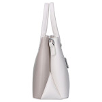 Moderní dámská koženková kabelka do ruky Lynette, béžová