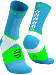 Kompresní ponožky Compressport Ultra Trail Socks V2.0 - Norse Blue/Neon Green Velikost: EU 35-38