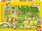 SCHMIDT Puzzle Zvířecí rodinky ze statku