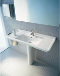 DURAVIT - Starck 3 Umyvadlo 850x485 mm, s přepadem, s otvorem pro baterii, bílá 0304800000