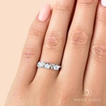 Royal Fashion stříbrný prsten GU-DR20559R-SILVER-MOONSTONE-TOPAZ Velikost: 8 (EU: 57-58)