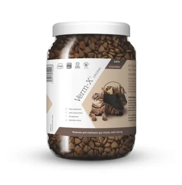 Verm-X Přírodní granule proti střevním parazitům pro kočky 650 g
