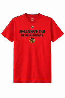Outerstuff Dětské tričko Chicago Blackhawks Locker Room Red Velikost: Dětské M (140 - 146)