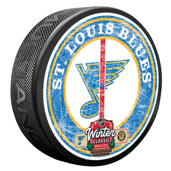 Mustang Puk St. Louis Blues NHL Winter Classic 2025 Center Ice Puck