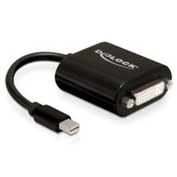 Delock adaptér DisplayPort mini (samec) na DVI 24+5 (samice), černá (65098)