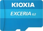 KIOXIA EXCERIA G2 microSDXC 128GB + adaptér / Class 10 / UHS-I U3 / A1 / V30 / čtení: 100MBs / zápis: 50MBs (LMEX2L128GG2)