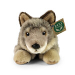 Plyšový vlk ležící 23 cm, ECO-FRIENDLY