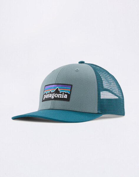 Patagonia P-6 Logo Trucker Hat Blue Sage