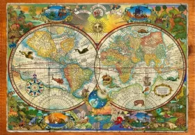 GRAFIKA Puzzle Mapa tvorů Země