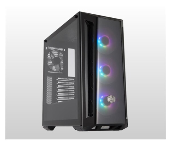 Cooler Master case MasterBox MB520 ARGB, E-ATX, Průhledná bočnice, 3x 120mm ARGB Fan, 1x 120mm Fan, Černá EDF_1566025