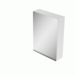 CERSANIT - Zrcadlová skříňka VIRGO 40 bílá s černými úchyty S522-009