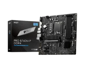 MSI PRO B760M-P DDR4 / B760 / LGA1700 / 4x DDR4 / PCIEx16 / GLAN / mATX (PRO B760M-P DDR4)