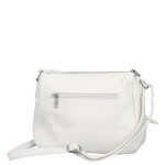 Trendy dámská koženková crossbody kabelka Lenka, bílá