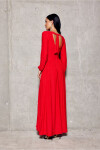 Dlouhé šaty SUK0420 188244 červené - Roco Fashion 40