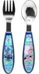 STOR Dětský příbor 2ks Stitch a Angel / Nerezová ocel / Bez BPA (75068)