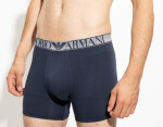 Pánské boxerky 2 pack 111912 2F720 61735 tm.modrá/vínová - Emporio Armani tm.modrá-vínová M