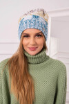 Fleecová čepice Dolores K303 marine+kiwi+brown UNI