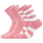 BOMA Ponožky dámské žinylkové SVĚTLANA 2pack RŮŽOVÉ 35-41 118609