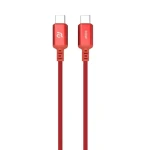 Adam Elements CASA S120 červená / Kabel / USB-C - USB-C / 60W / 1,2 m (ACBADS120RD)