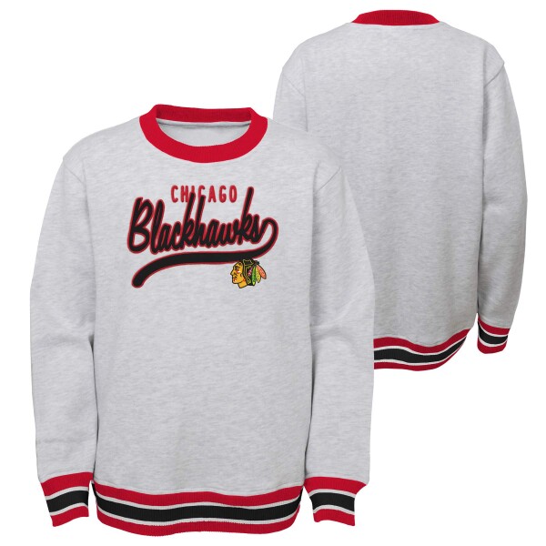 Outerstuff Dětská Mikina Chicago Blackhawks Legends Crew Neck Pullover Velikost: Dětské 14 let)