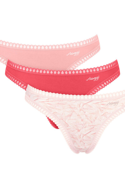 SLOGGI GO CRUSH STRING KALHOTKY 3PACK M005 SMĚS BAREV XL
