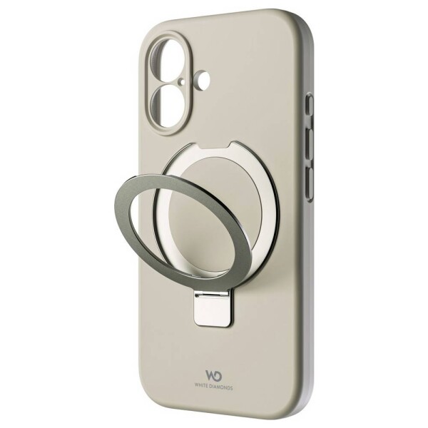 White Diamonds Cover Mag Urban Stand Case für Apple iPhone 16, Sand zadní kryt na mobil Apple iPhone 16 písková 1604FITSSM76