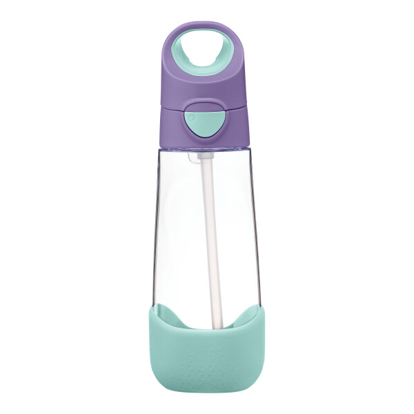 B.box Láhev na pití s brčkem 600 ml - lilac pop