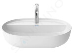 DURAVIT - Luv Umyvadlo na desku, 600x400 mm, bez přepadu, s otvorem pro baterii, WonderGliss, bílá 03806000001