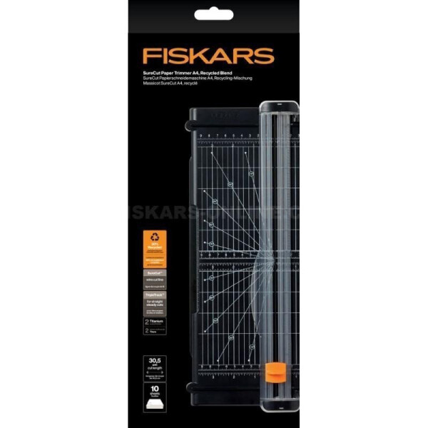 Fiskars Řezačka papíru SureCut A4, recyklovaná
