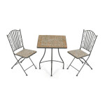 Zahradní set 1+2, kov, keramická mozaika, US1700 SET