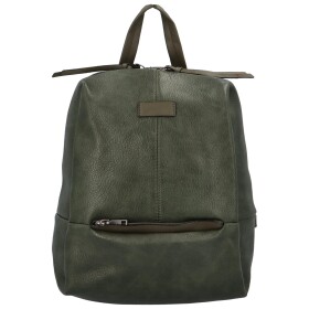 Dámský koženkový designový batůžek/taška Alfredo, zelená