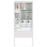 ABN SZ207ZA2516 Venkovní rozvodnice s elektroměrem Obsah 1 ks