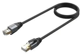 Unitek patch kabel Cat.8 2m černá / Patch kabel / S/FTP / RJ45 - RJ45 (C18149AGY03-2M)