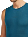 Pánské merino tílko ICEBREAKER Mens 75 Cool-Lite Featherlight Tank, Atlantis velikost: L