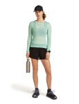ICEBREAKER Wmns Mer 75 Cool-Lite Featherlight LS Crewe, Mint (vzorek) velikost: S