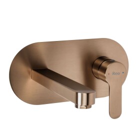 REA - Podomítková umyvadlová baterie Arcos Brush Copper REA-B6976