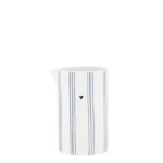 Bastion Collections Keramický džbánek White / Blue Stripes 250 ml, modrá barva, keramika