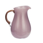 MADAM STOLTZ Skleněný džbán Lilac/Caramel, fialová barva, sklo
