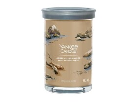 YANKEE CANDLE Amber &amp; Sandalwood svíčka 567g / 2 knoty (Signature tumbler velký )
