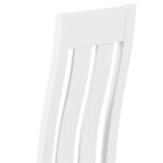 Jídelní židle, masiv buk, barva bílá, látkový hnědý potah