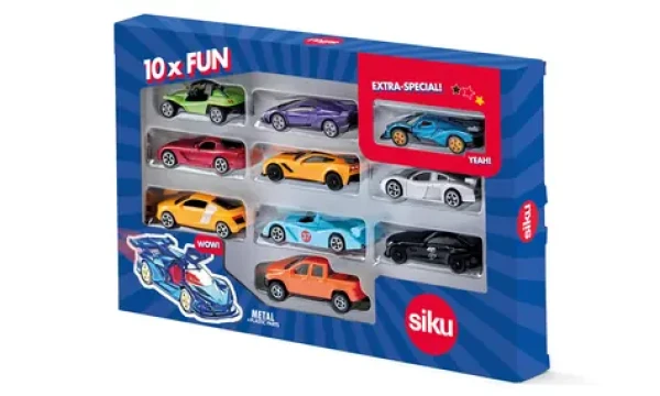 SIKU Blister - set sportovních aut 10 ks