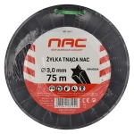 NAC Struna do sekačky hvězdicovitá 3 mm / Sekací struna / 74 m (001-0047)