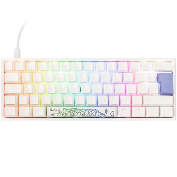 Ducky One 2 Pro Mini Kailh White bílá / herní klávesnice / podsvícená / mechanická / drátová USB-C / DE (DKON2061ST-KDEPDWWTW2)