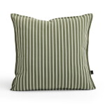 HAY Venkovní polštář Terrazza Olive Bold Stripe 50 × 50 cm, zelená barva, textil