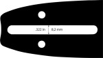 Vodící lišta OREGON 1,3-3/8" 25 cm 100SDEA041